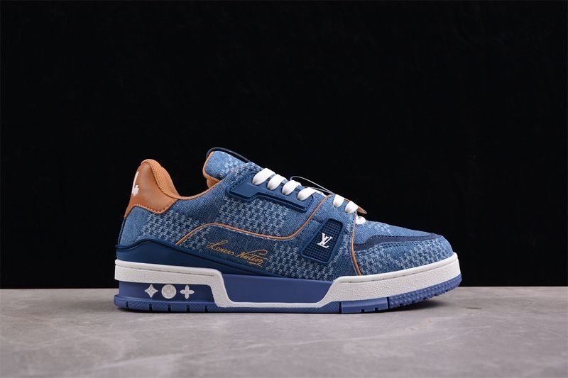 Louis Vuitton Trainer Blue Damier 3D Denim