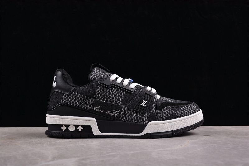 Louis Vuitton Trainer Black Damier 3D Denim