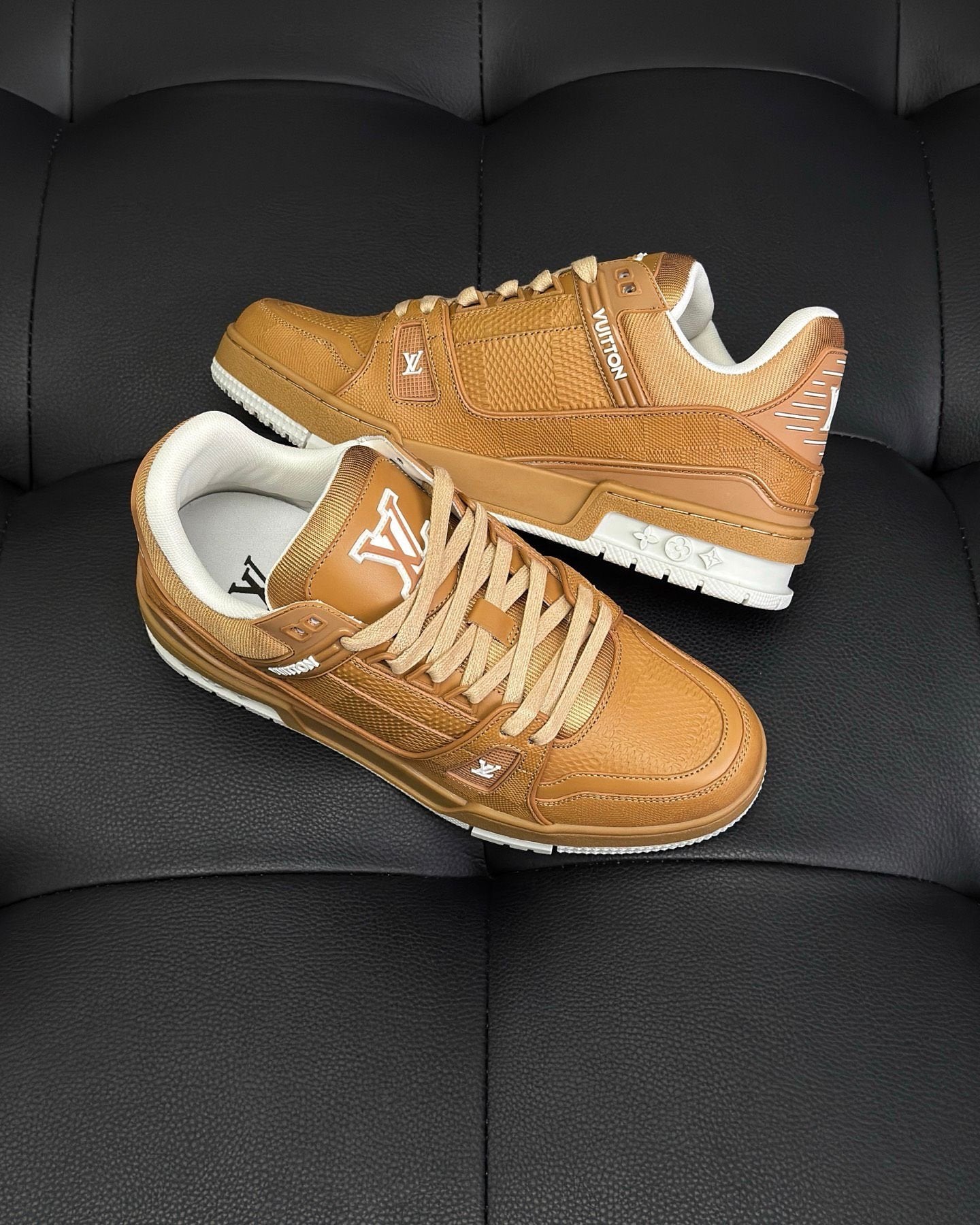 Louis Vuitton Trainer Brown Leather