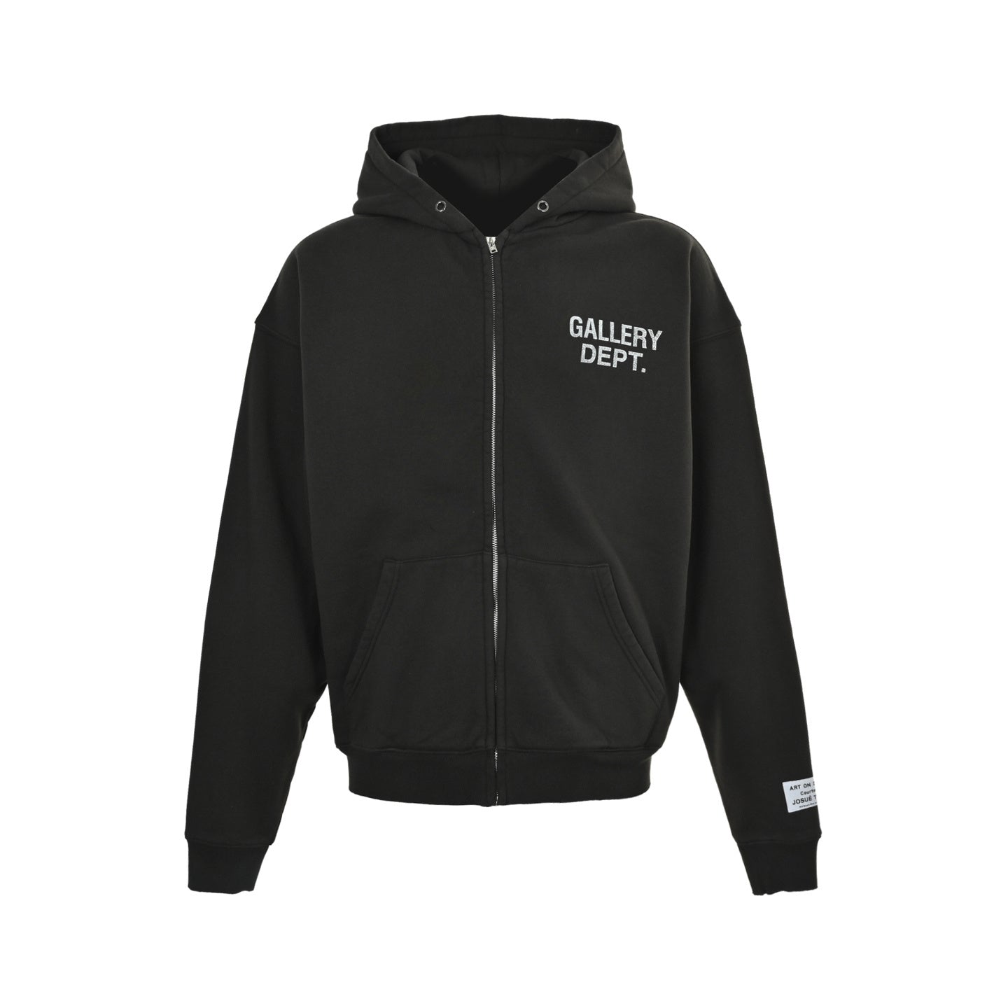 Gallery Dept. Departman Zipped Hoodie In Black