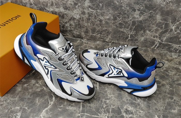 Louis Vuitton Runner Tatic Silver Blue