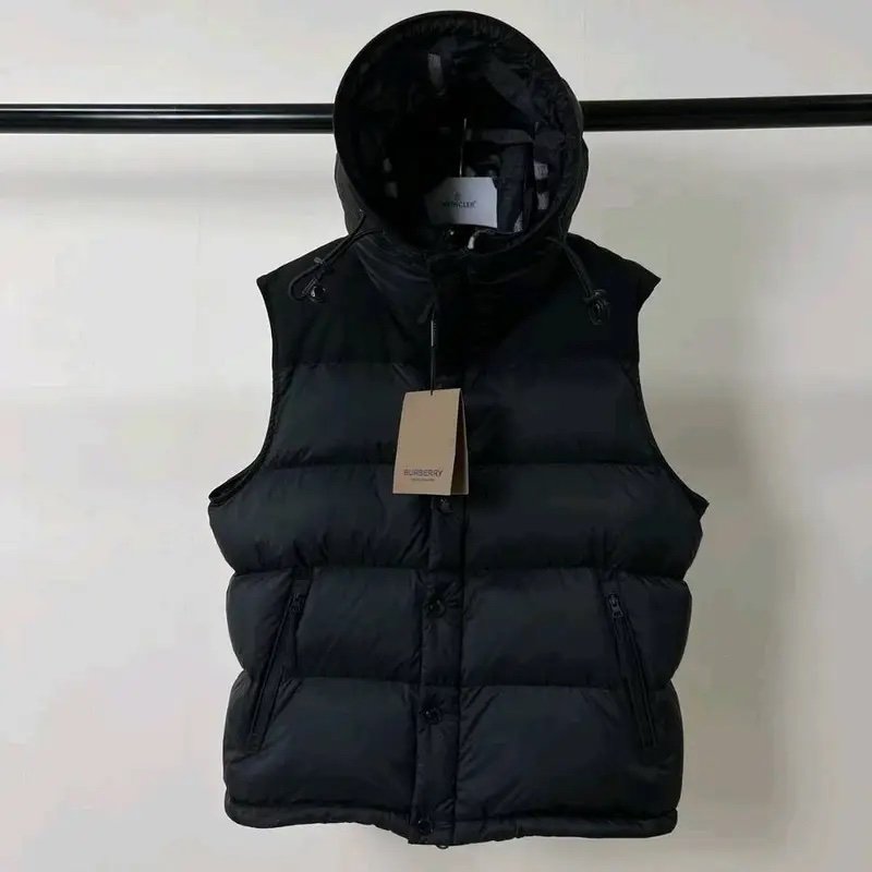 Burberry Lockwell Hooded Check Down Jacket Black