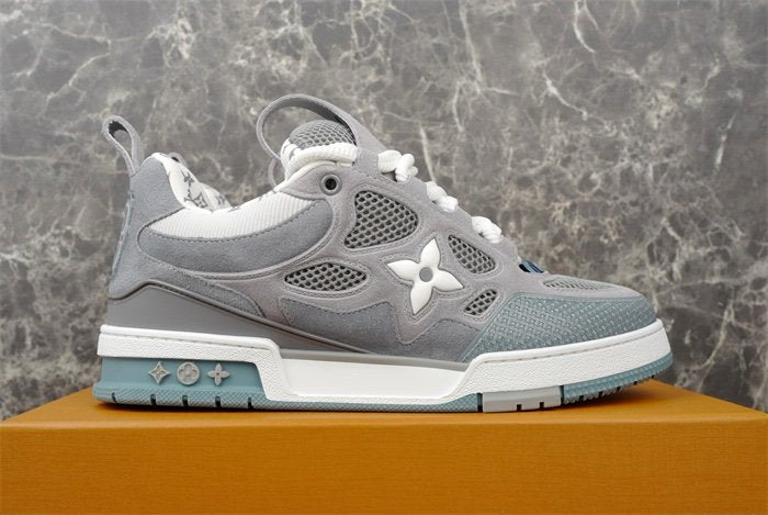 Louis Vuitton Skate Suede Grey White