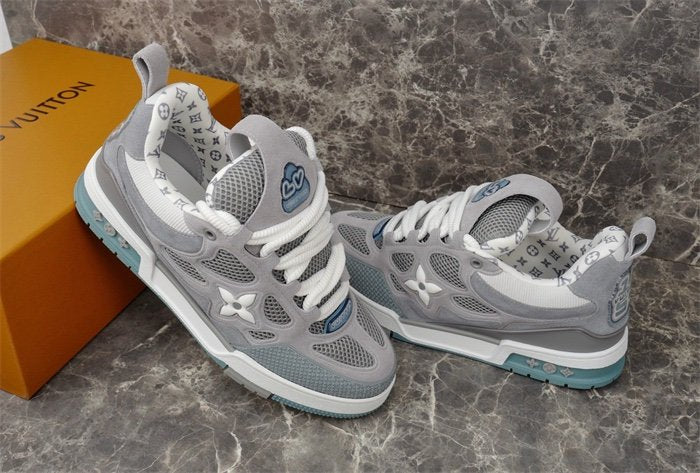 Louis Vuitton Skate Suede Grey White