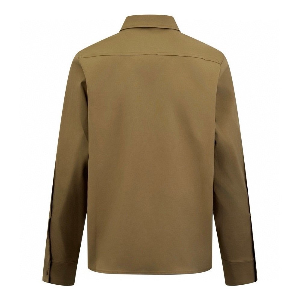 Moncler Brown Stretch-Cotton Collared Jacket