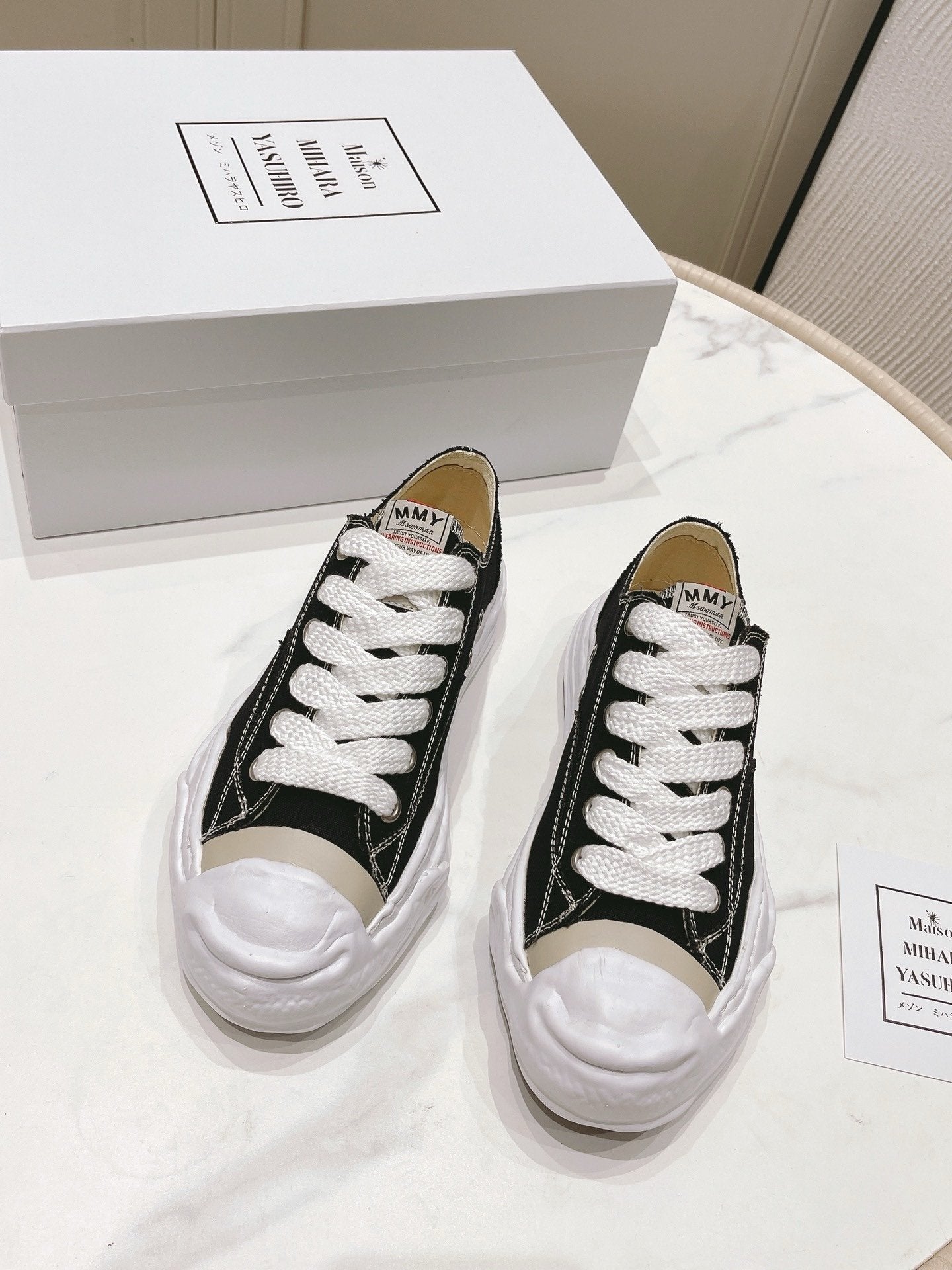 Maison Mihara Yasuhiro Hank OG Sole Canvas Low Black