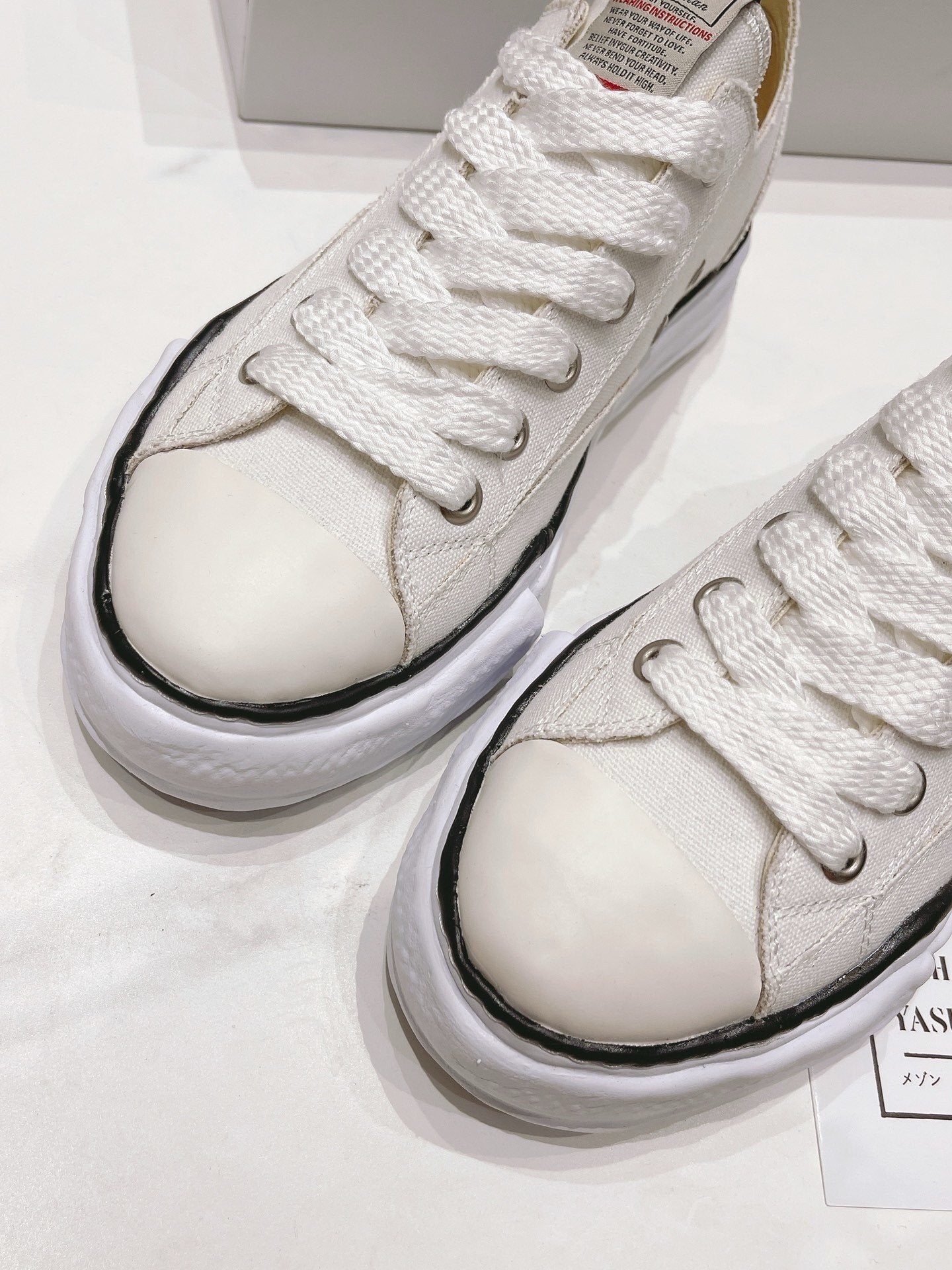 Maison Mihara Yasuhiro Hank OG Sole Canvas White