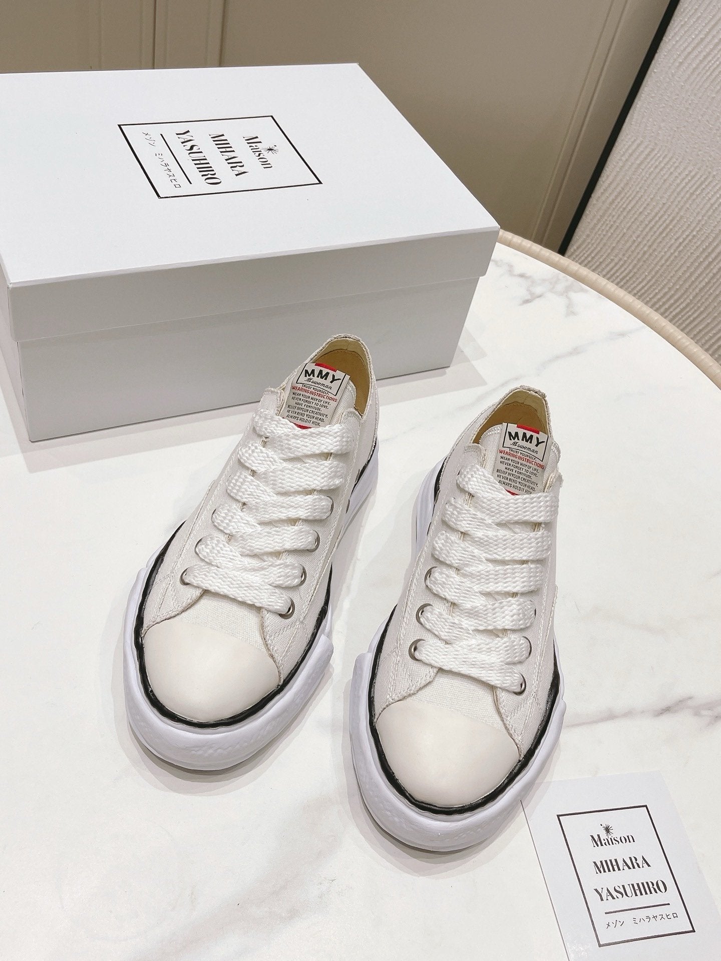Maison Mihara Yasuhiro Hank OG Sole Canvas White