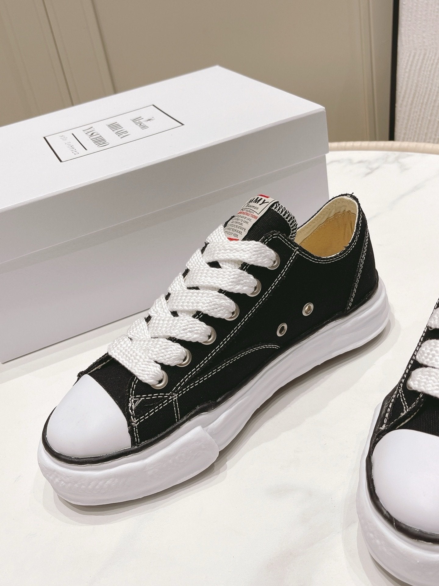 Maison Mihara Yasuhiro Hank OG Sole Canvas Black