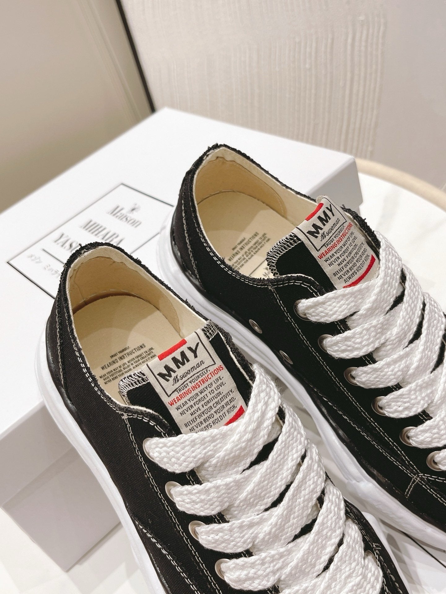 Maison Mihara Yasuhiro Hank OG Sole Canvas Black