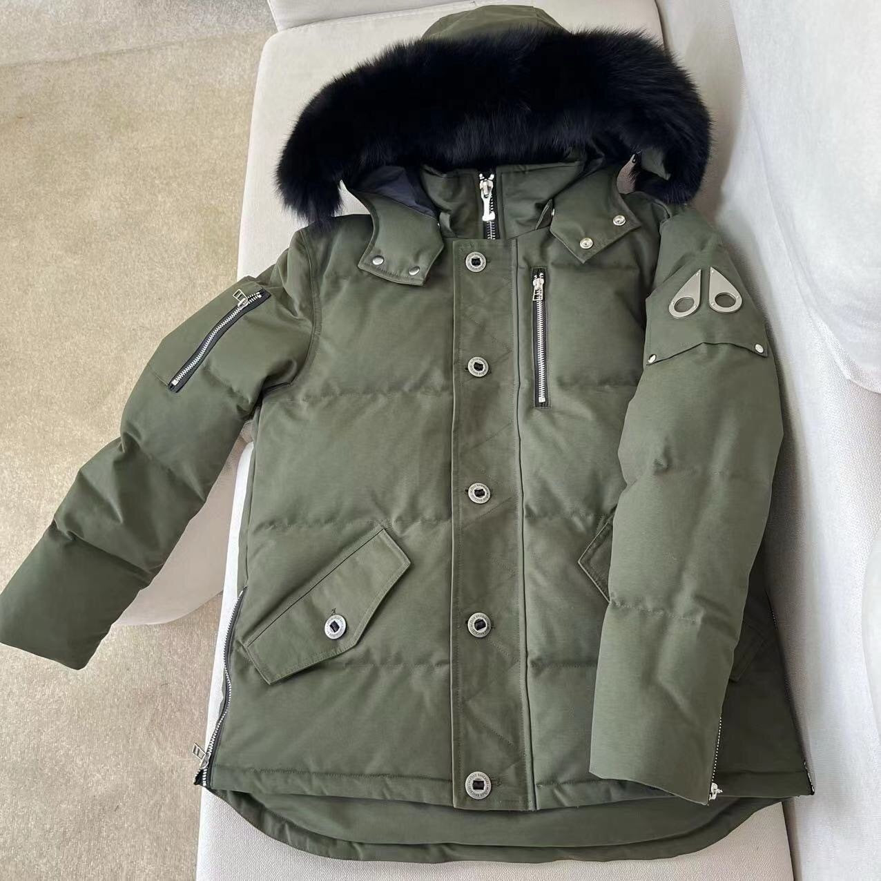 Moose Knuckles Down Jacket Army/Black