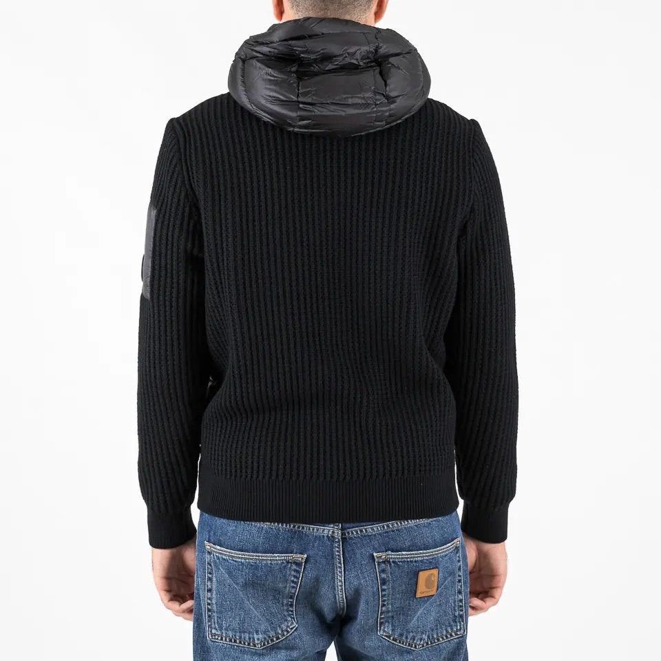C.P. Company Merino Wool Padded Jacket In Black