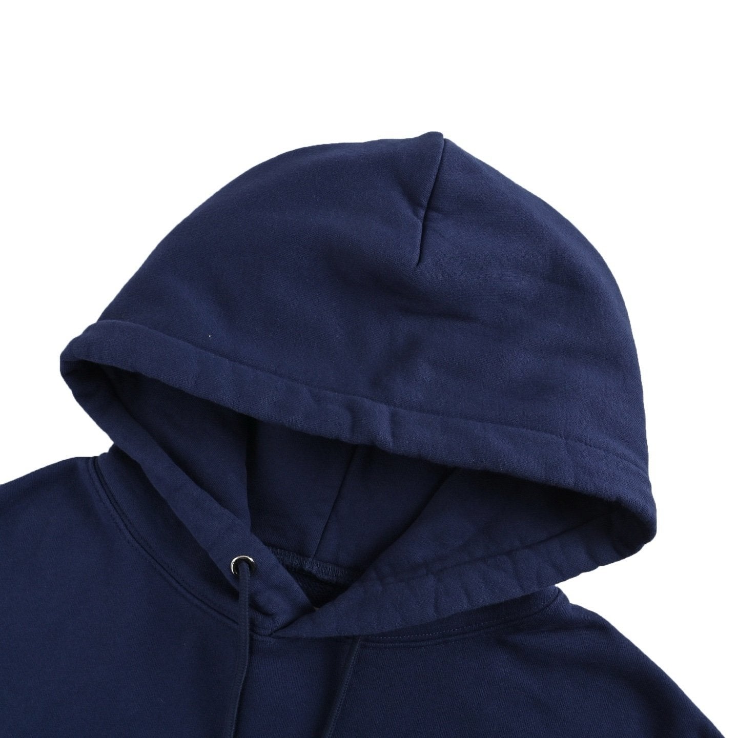 GALLERY DEPT. Logo Print Paint-Splattered Cotton Hoodie Navy