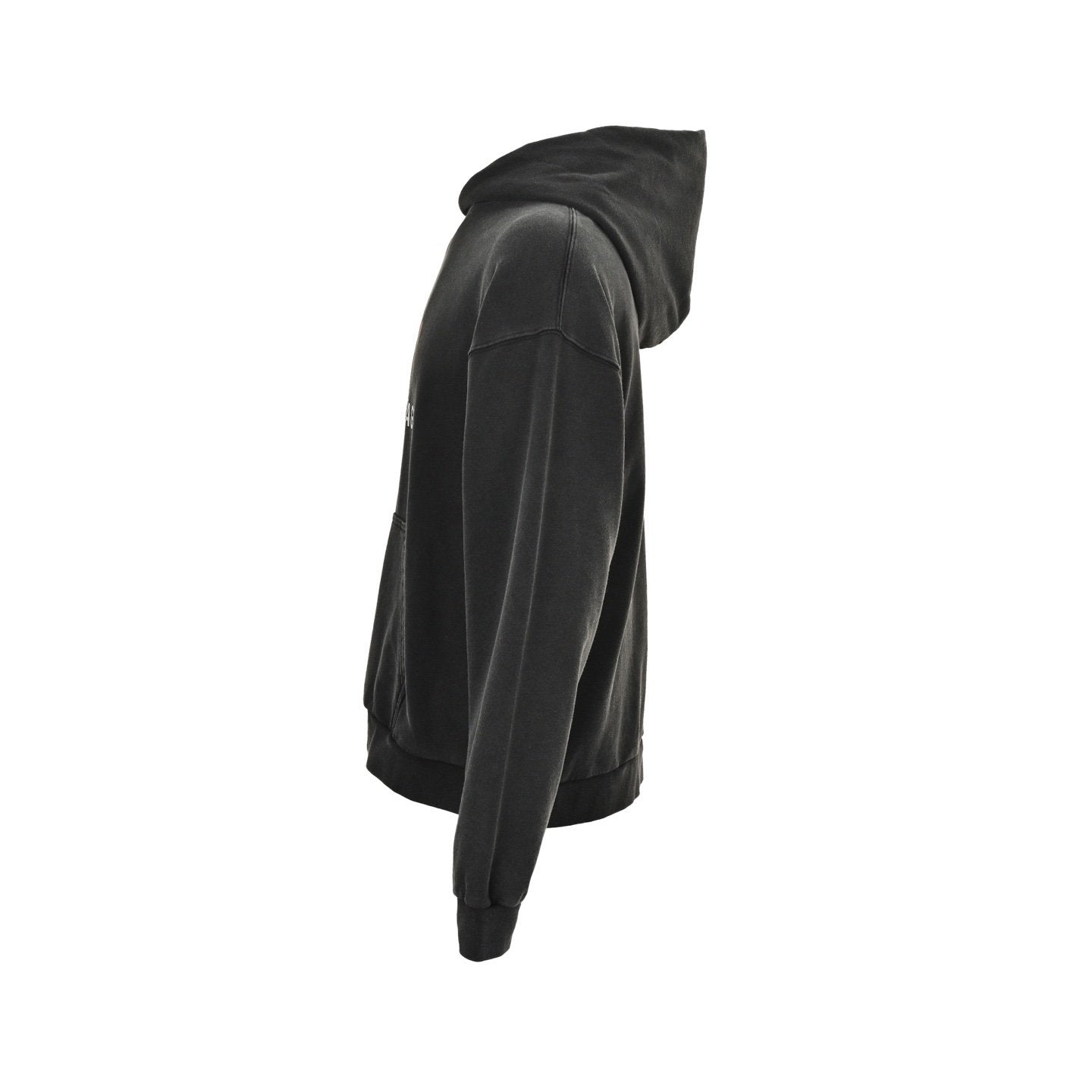 Balenciaga Airport Hoodie Medium Fit In Faded Black