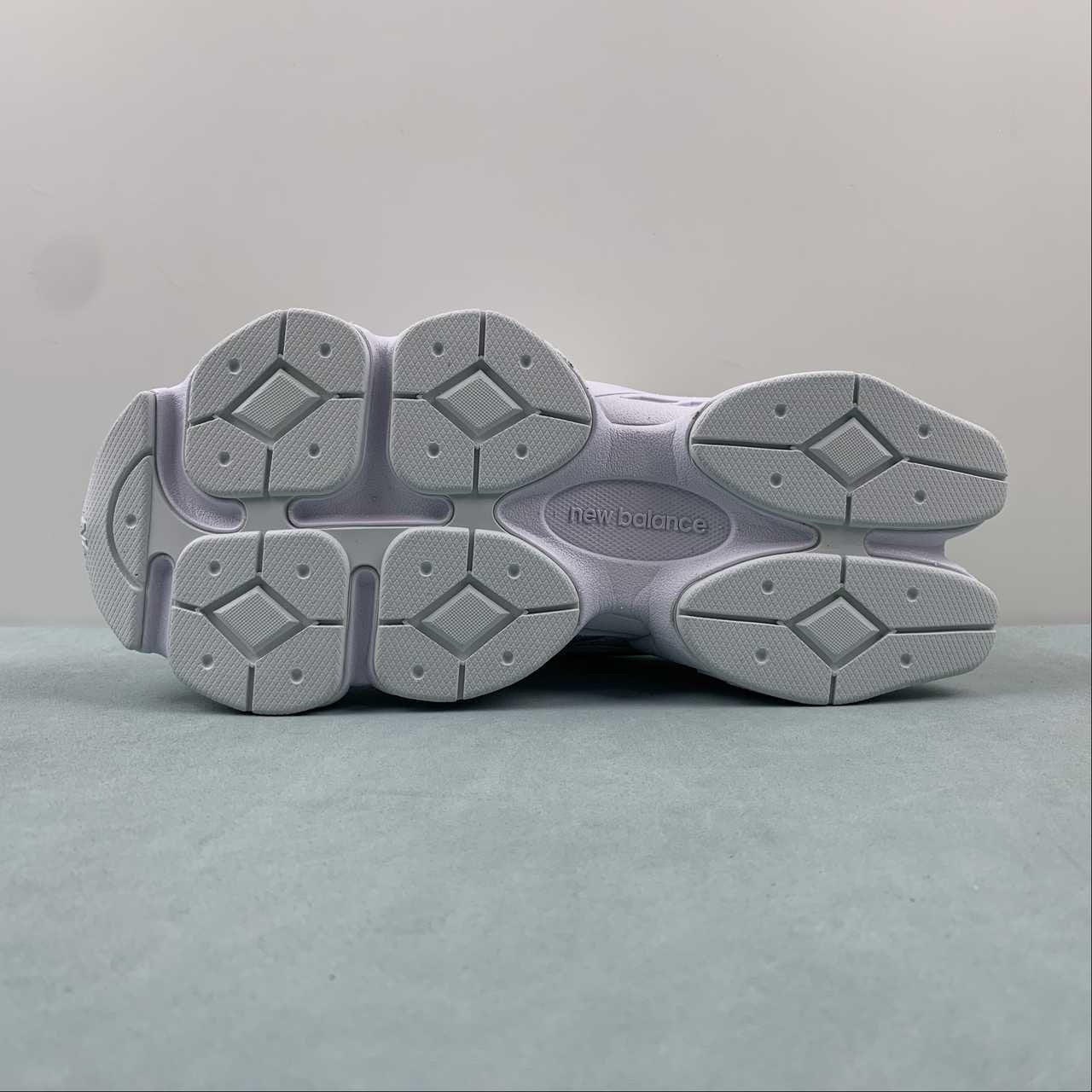 New Balance 9060 Triple White Leather