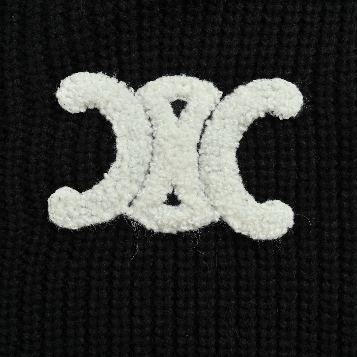 Celine Logo-Appliquéd Wool Jacket In Black Loose Fit