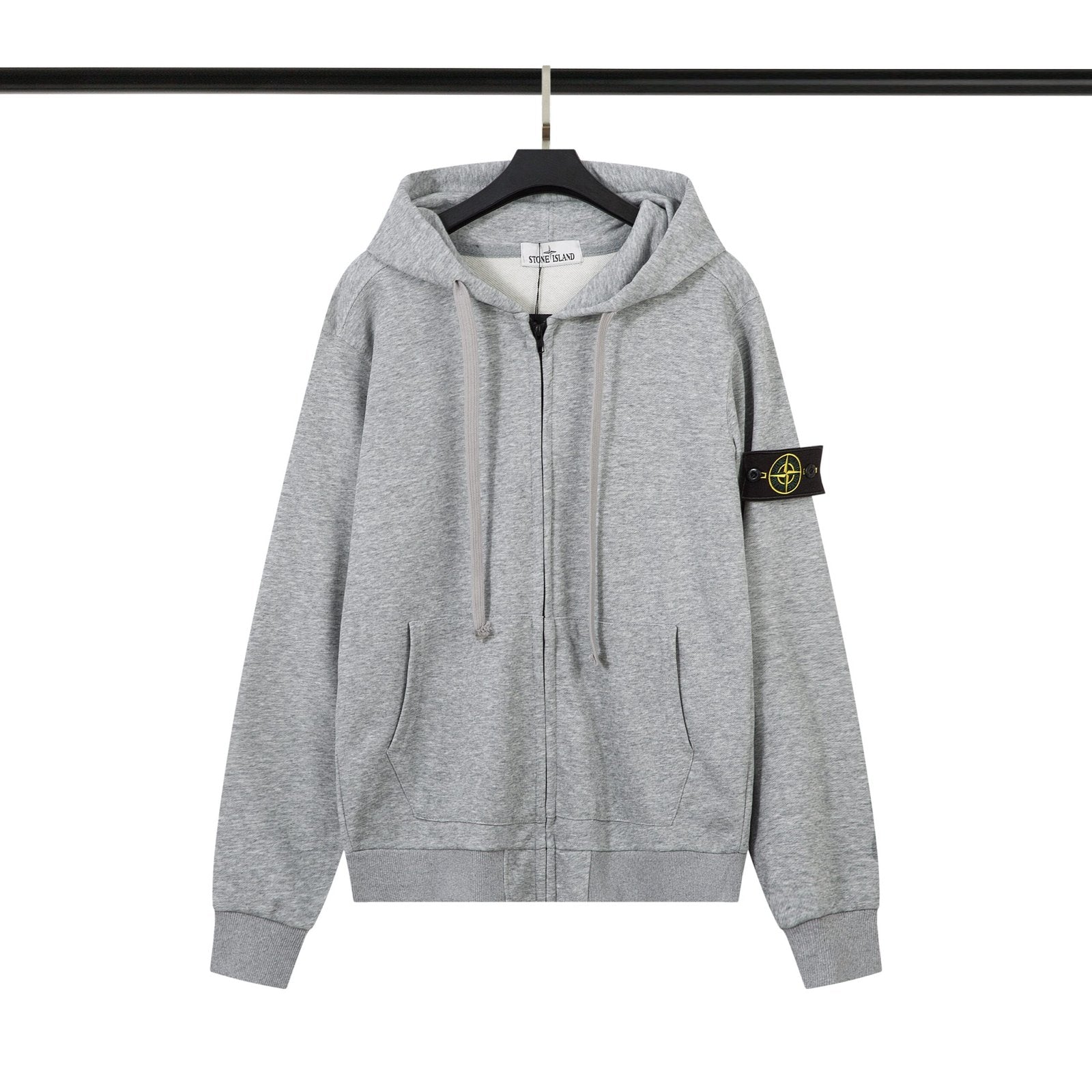 Stone Island Zipped Hoodie Tracksuit Grey