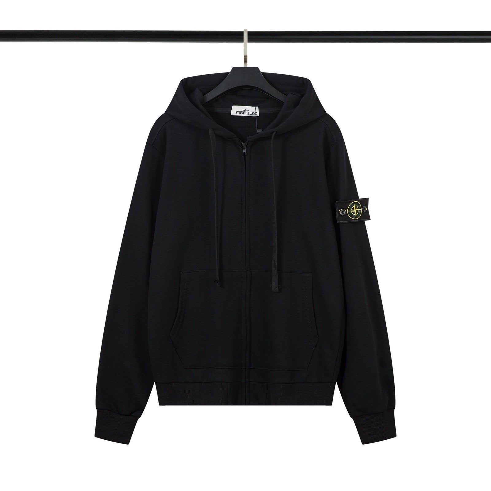 Stone Island Zipped Hoodie Tracksuit Black