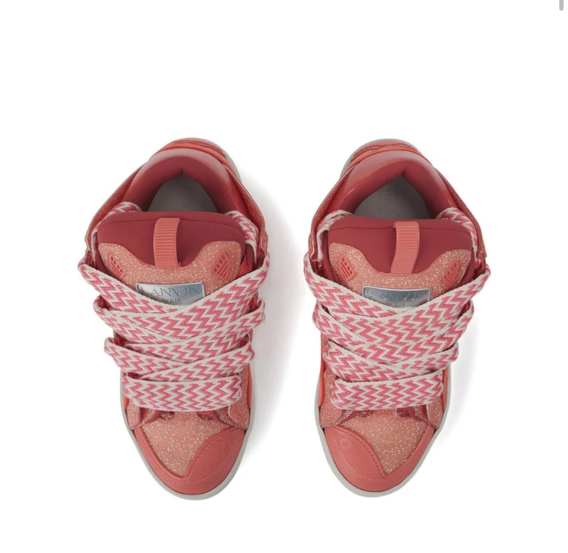 Lanvin Curb Sneaker Pink White