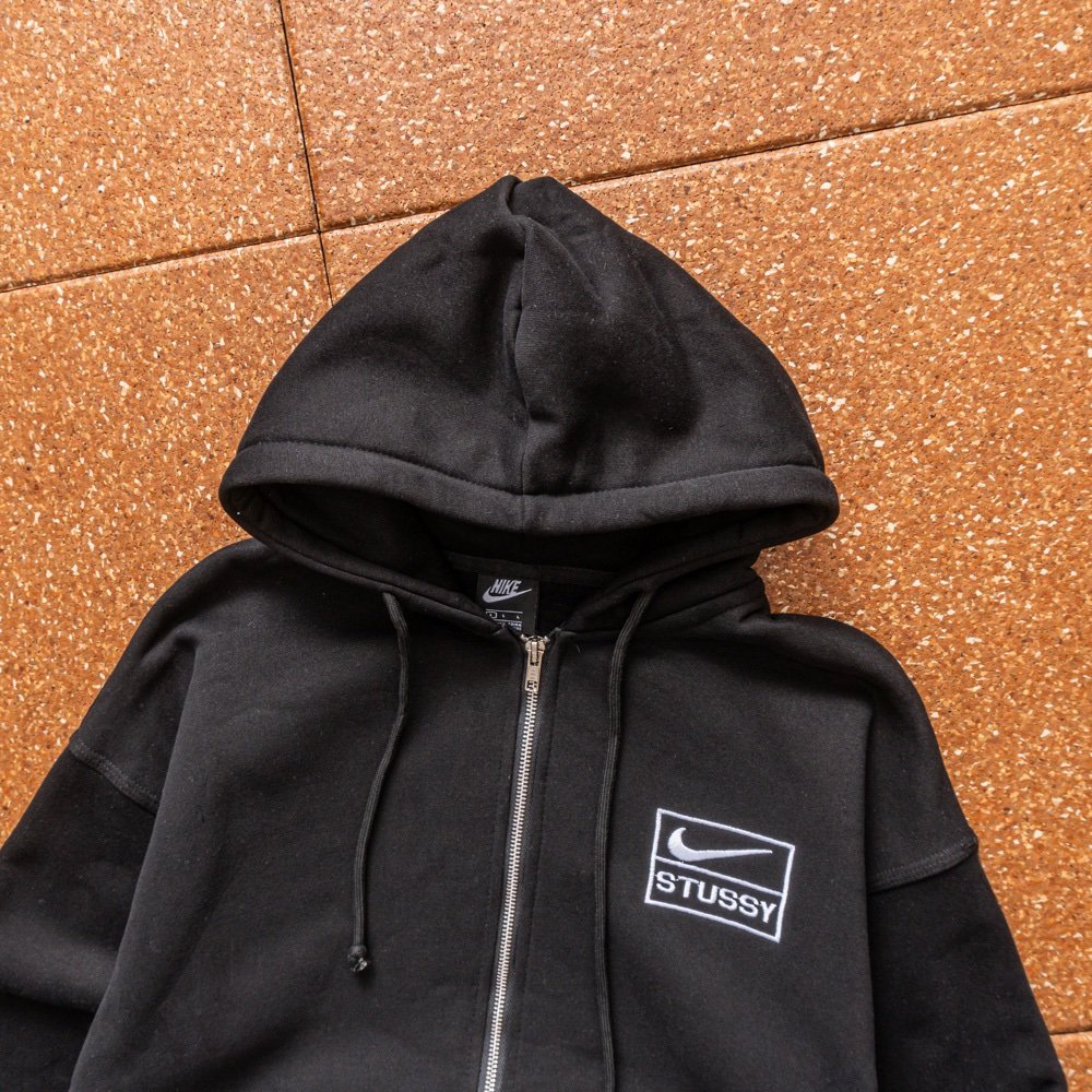 Stussy x Nike Zip Up Fleece Tracksuit Black