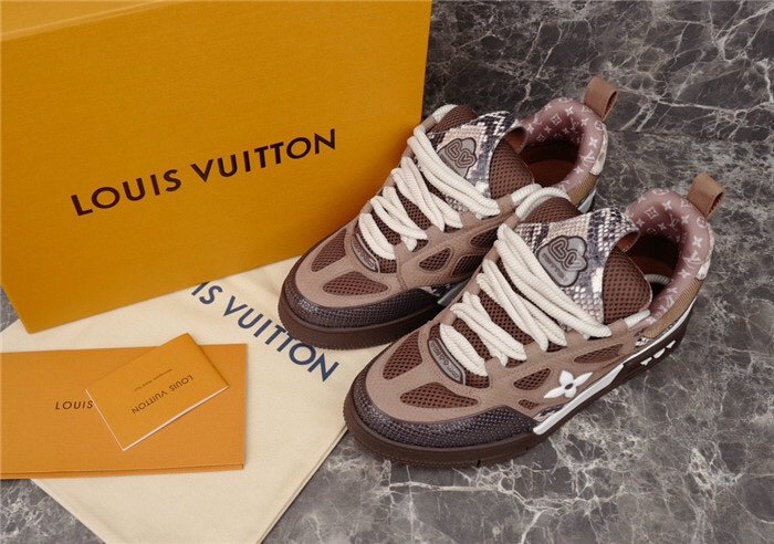 Louis Vuitton Skate Brown Snakeskin