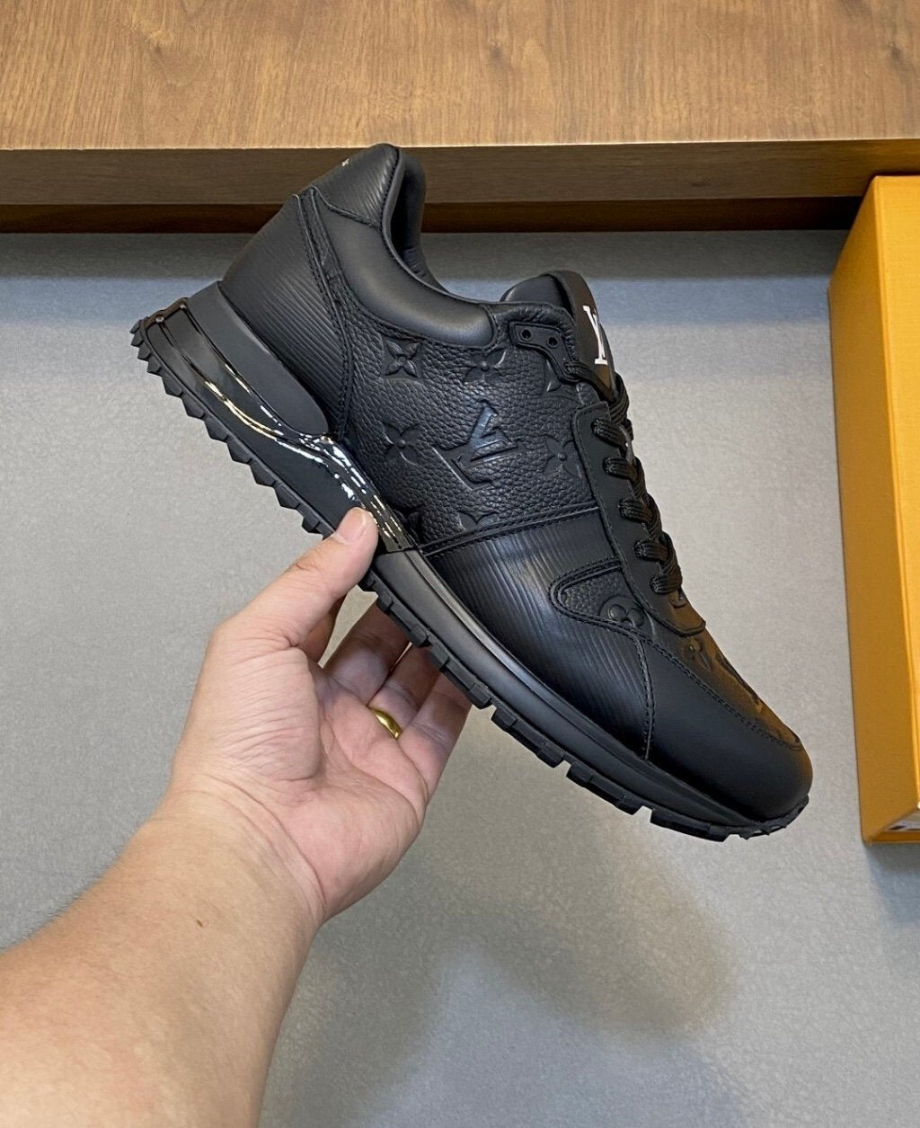 Louis Vuitton Run Away Black on Black Leather