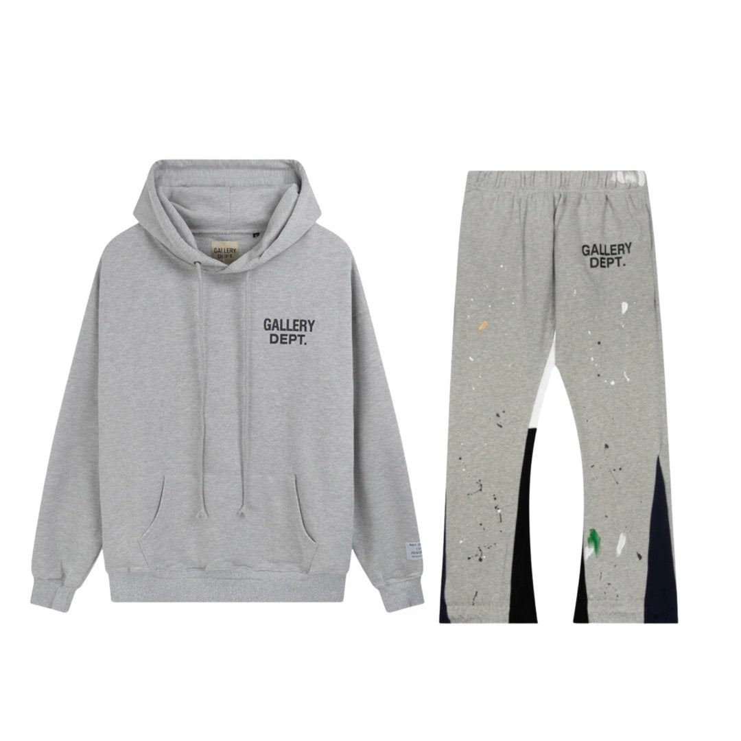 Gallery Dept. Logo Print Tracksuit In Grey