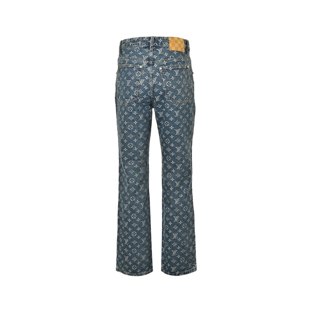 Louis Vuitton Blue Denim Straight Jeans