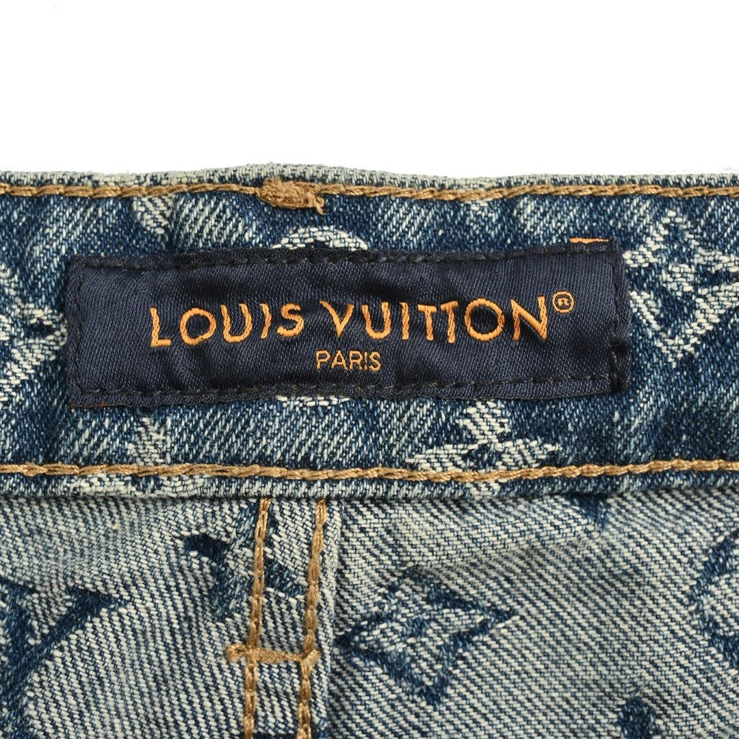 Louis Vuitton Blue Denim Straight Jeans