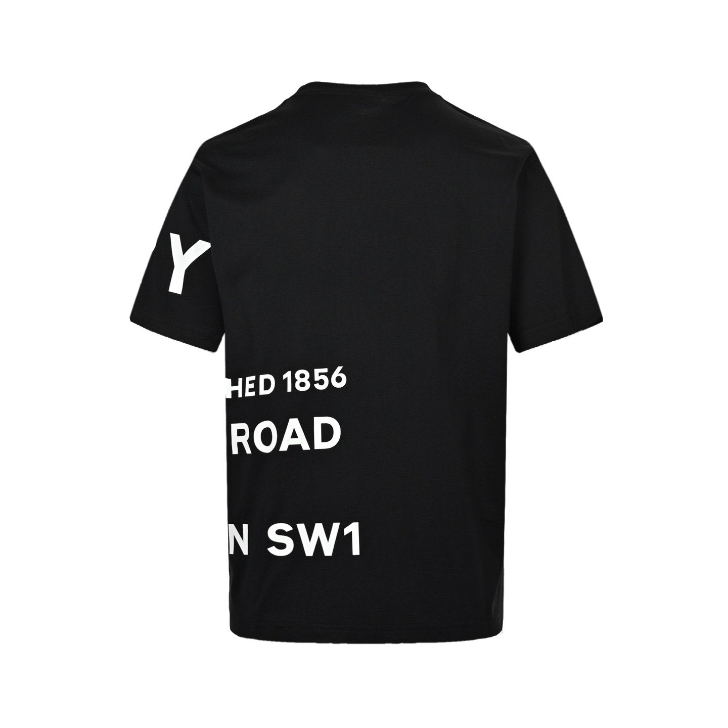 Burberry Logo Print T-Shirt In Black