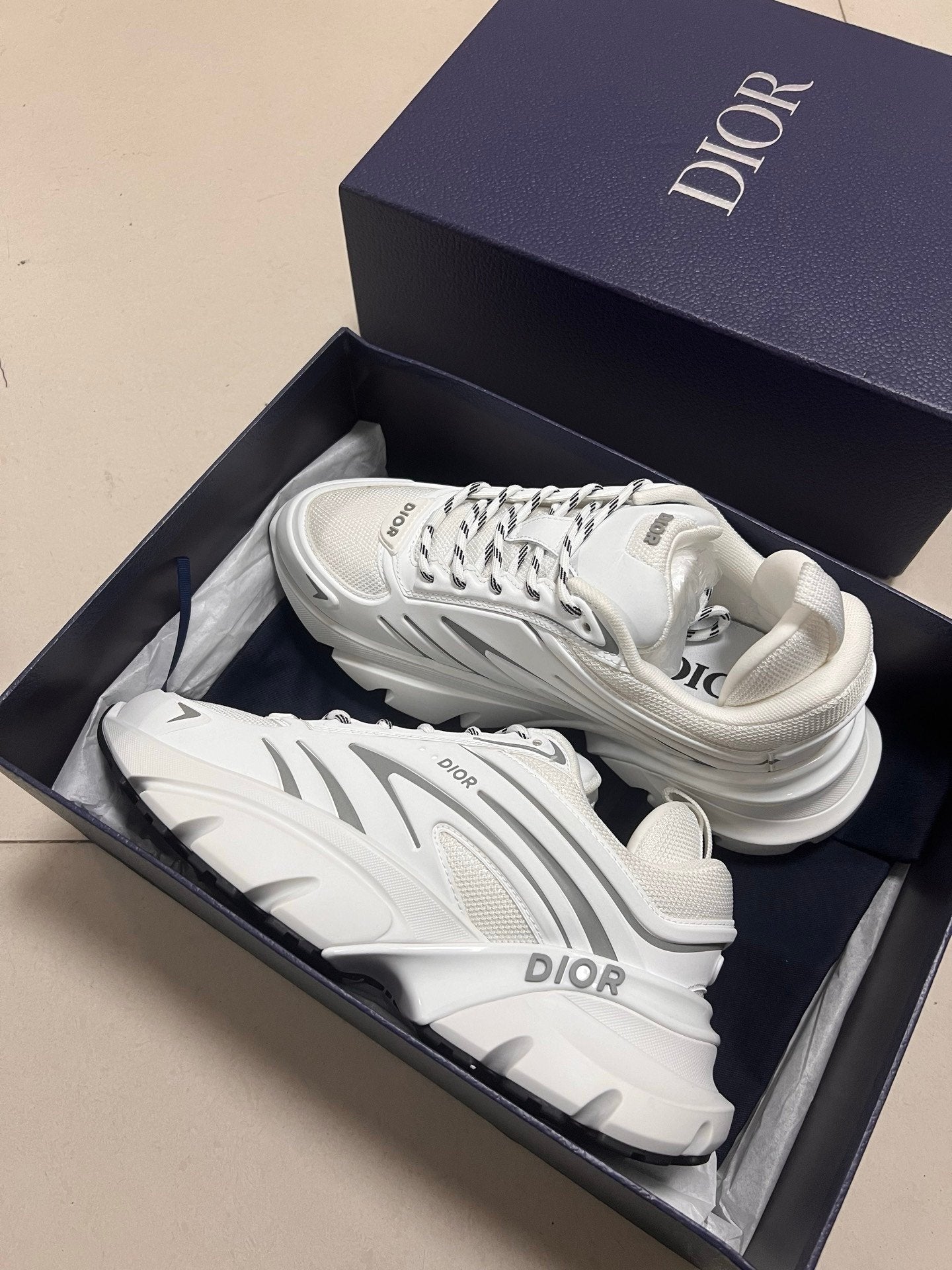 Dior B44 Blade White Grey