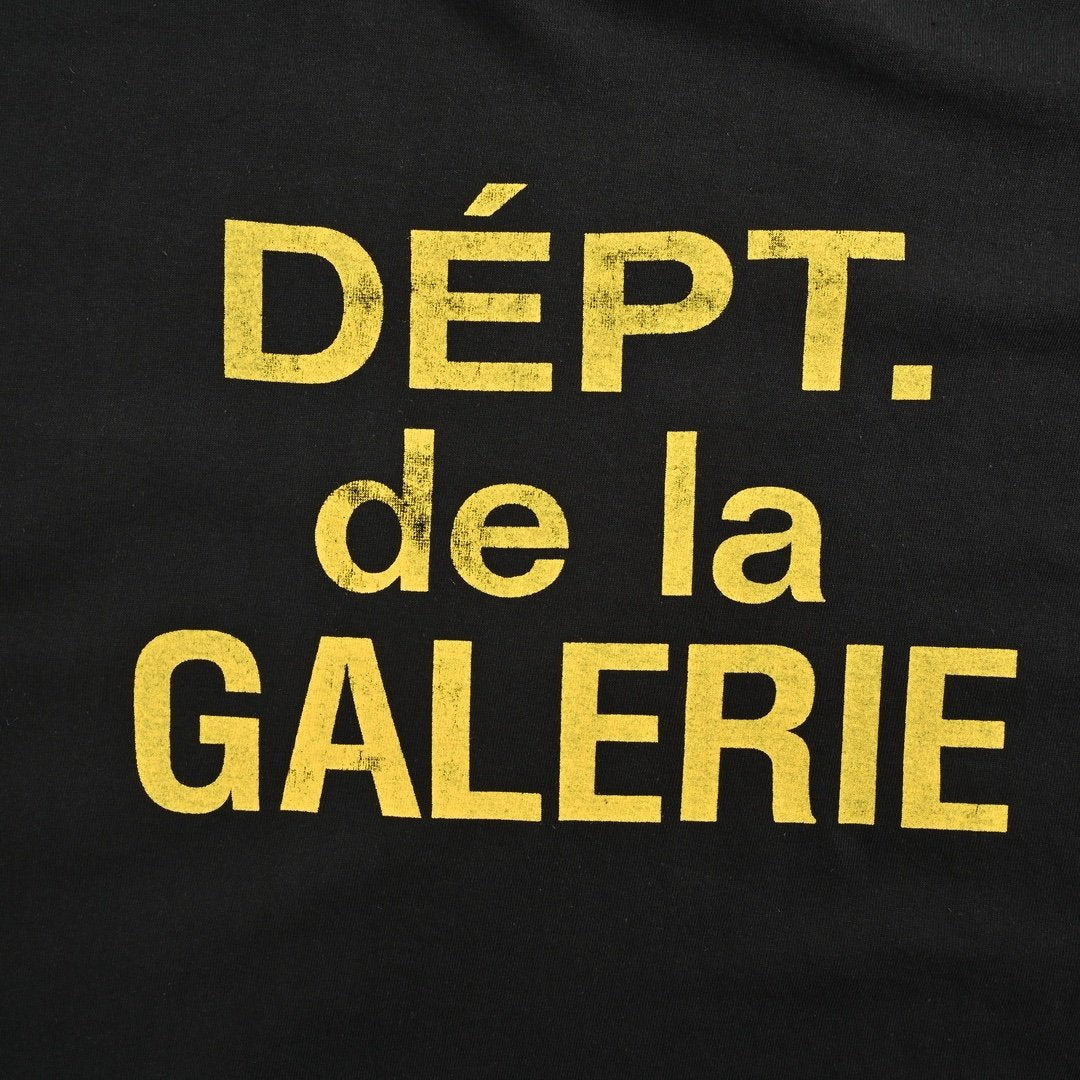 Gallery Dept Front Logo T-Shirt Aged Black