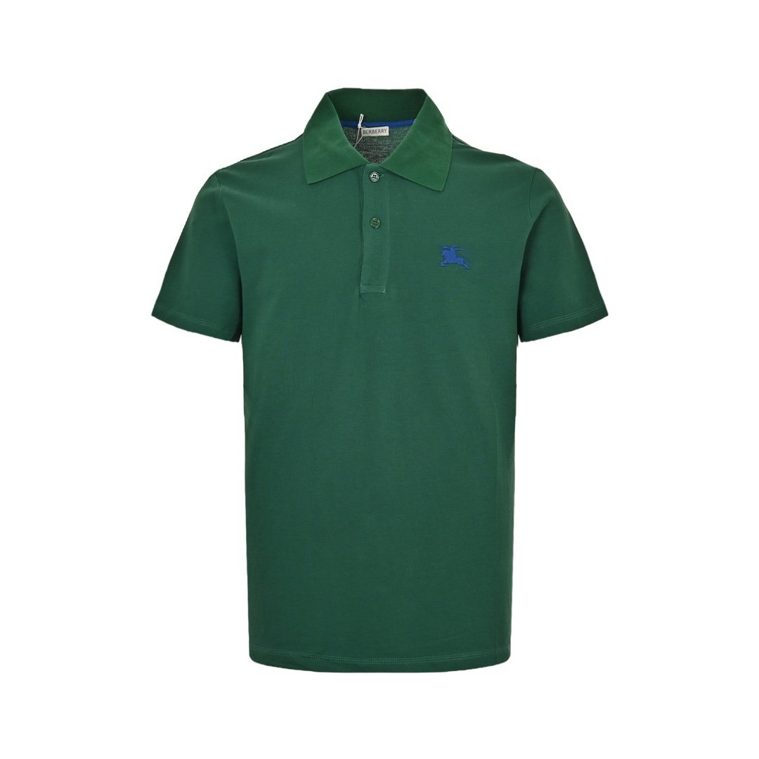 Burberry Polo Shirt In Green