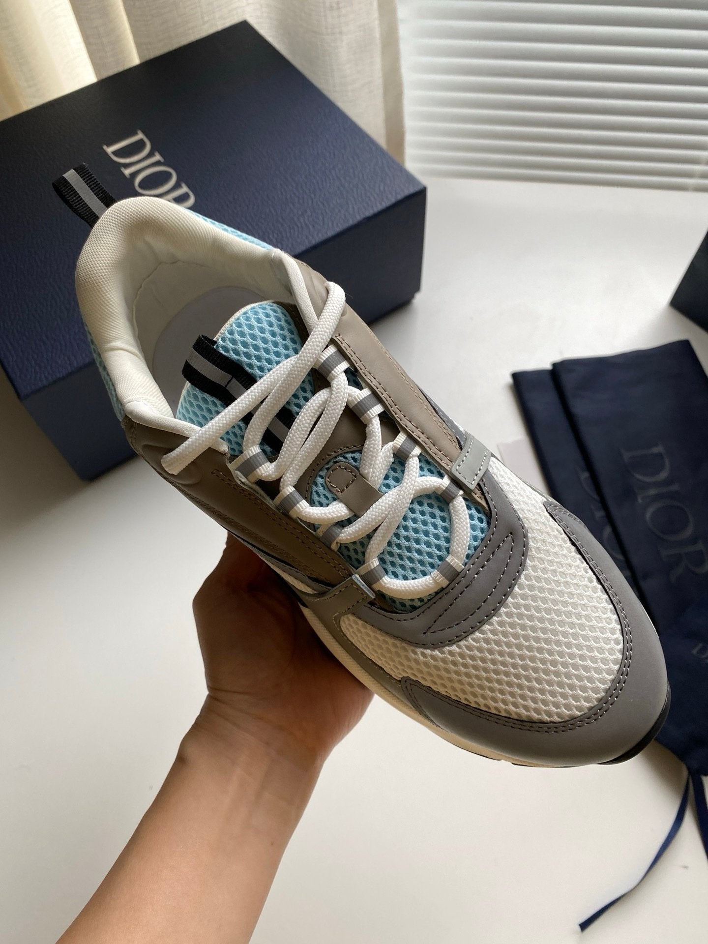 Dior B22 Blue Grey White