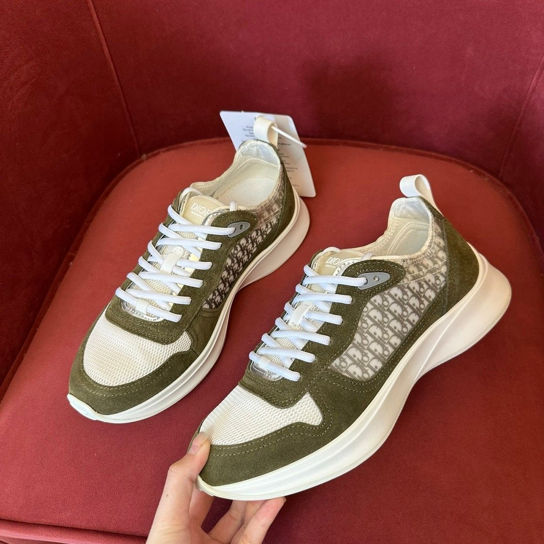 Dior B25 Suede Green White