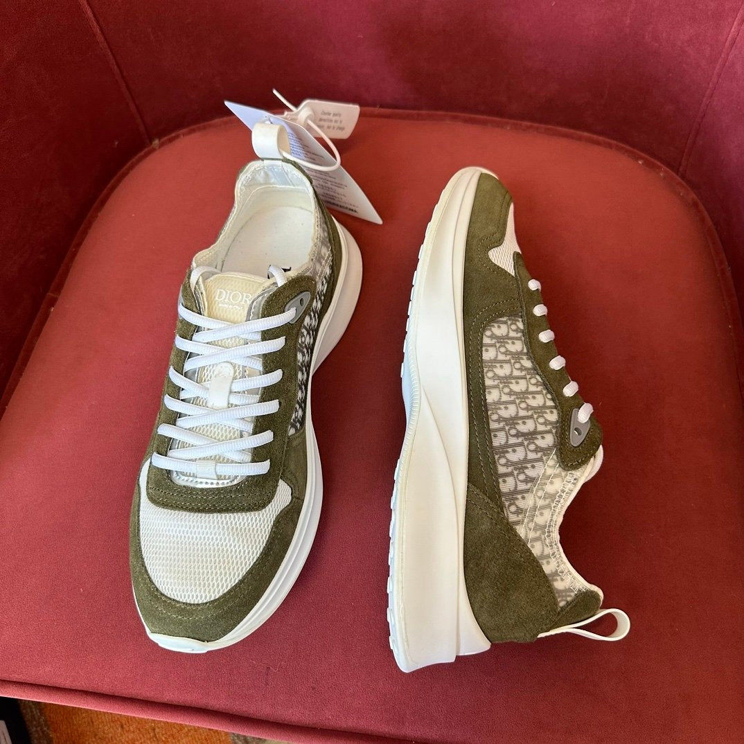 Dior B25 Suede Green White