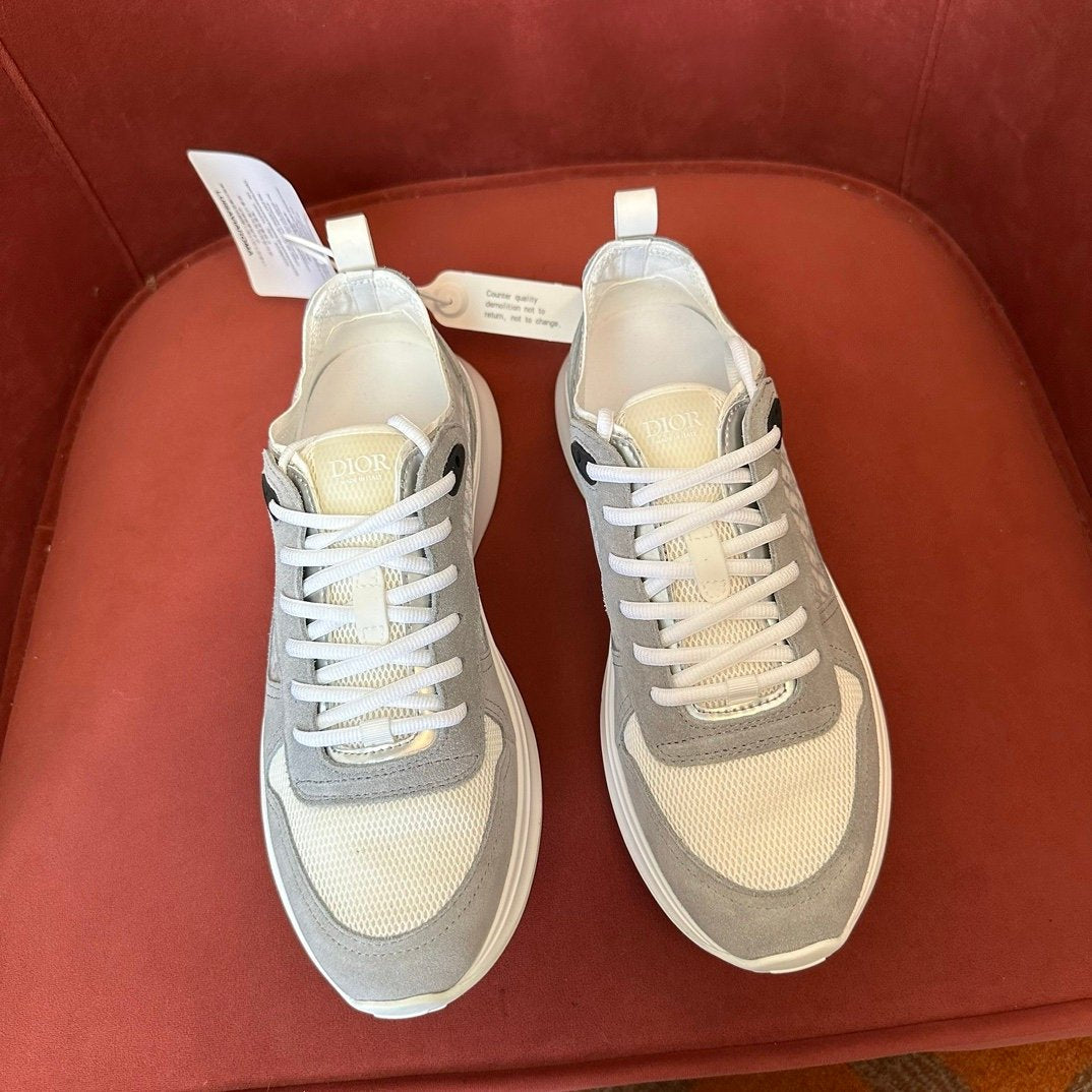 Dior B25 Suede Grey White
