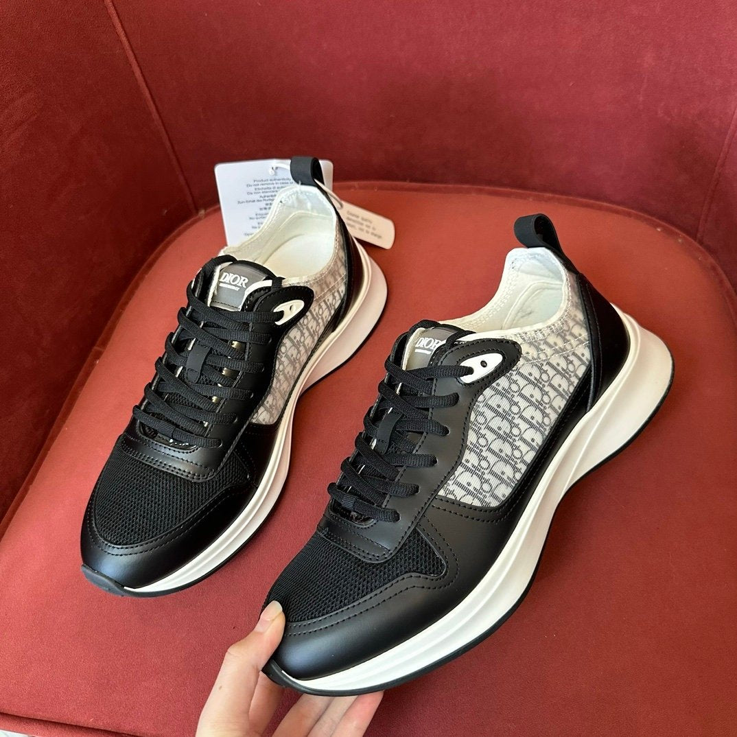 Dior B25 Leather Black White