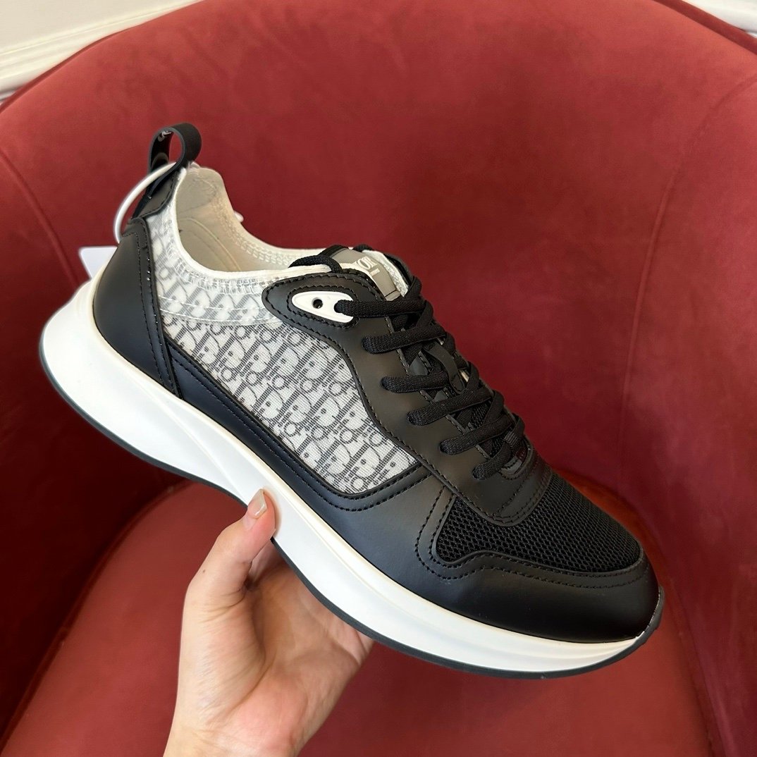Dior B25 Leather Black White
