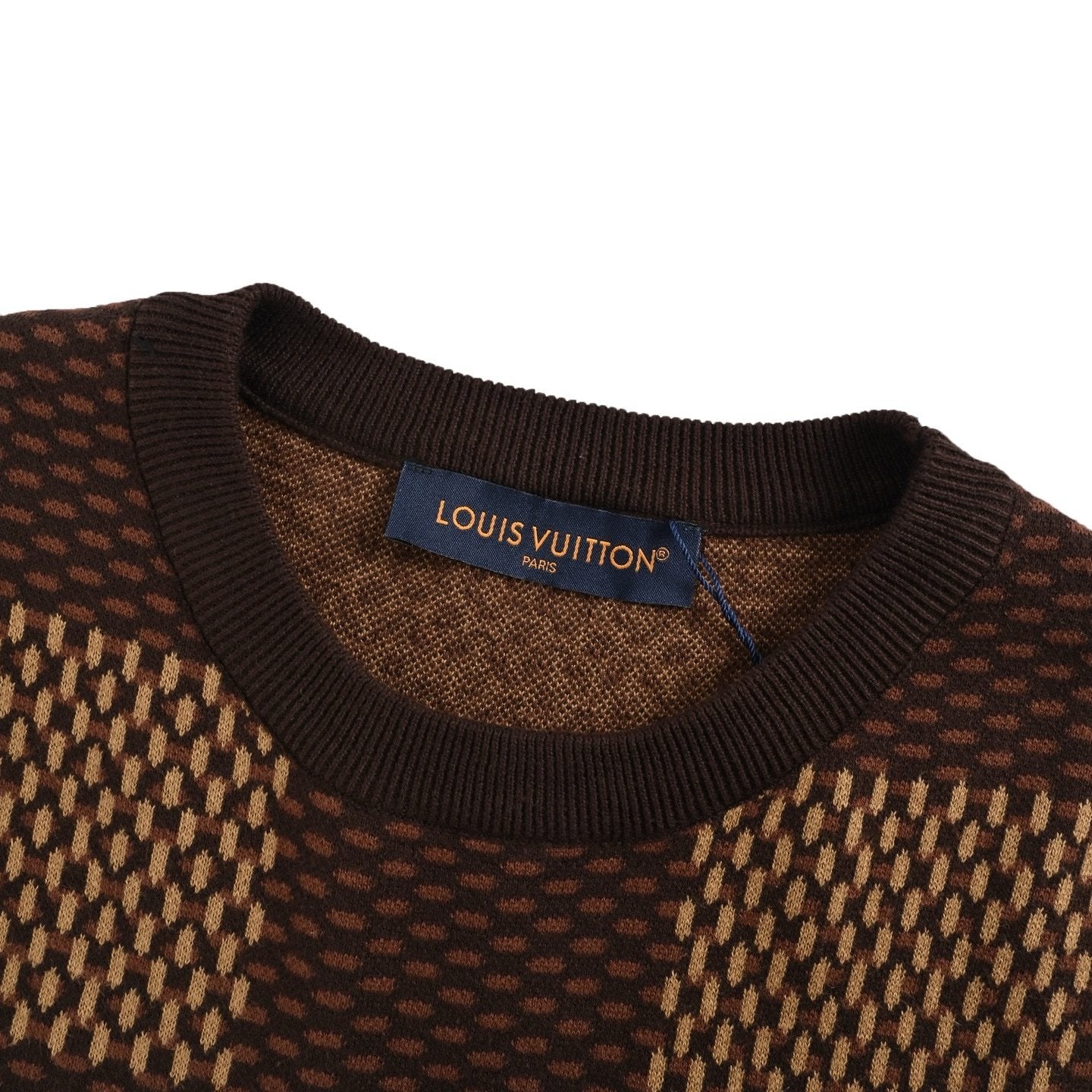 Louis Vuitton Cotton Damier Crystal LV Pack Brown