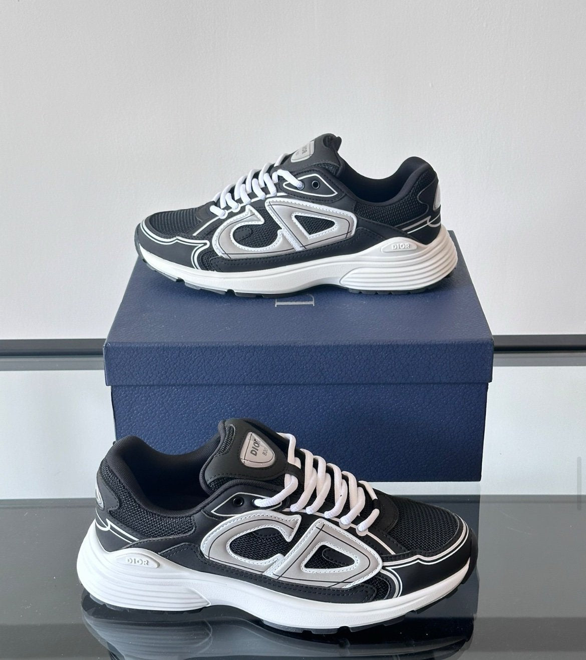 Dior B30 Reflective Black White