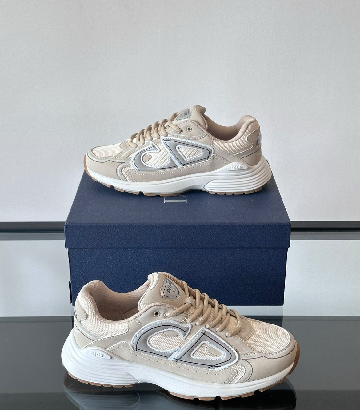 Dior B30 Reflective Beige White