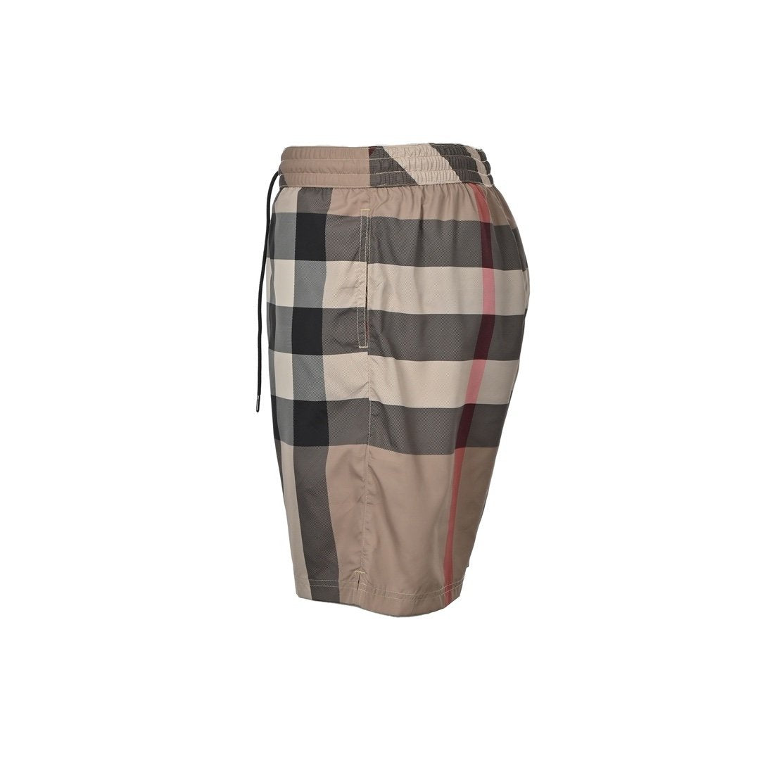 Burberry Check Dawnstring Beige Swimshorts