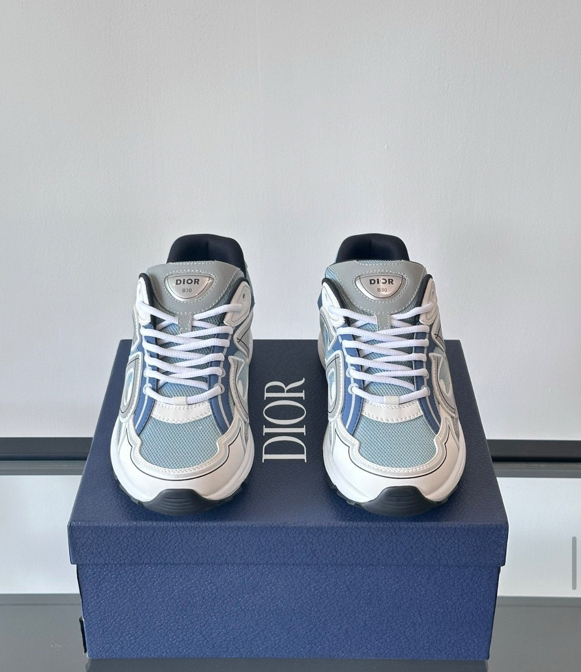 Dior B30 Reflective Blue Grey White