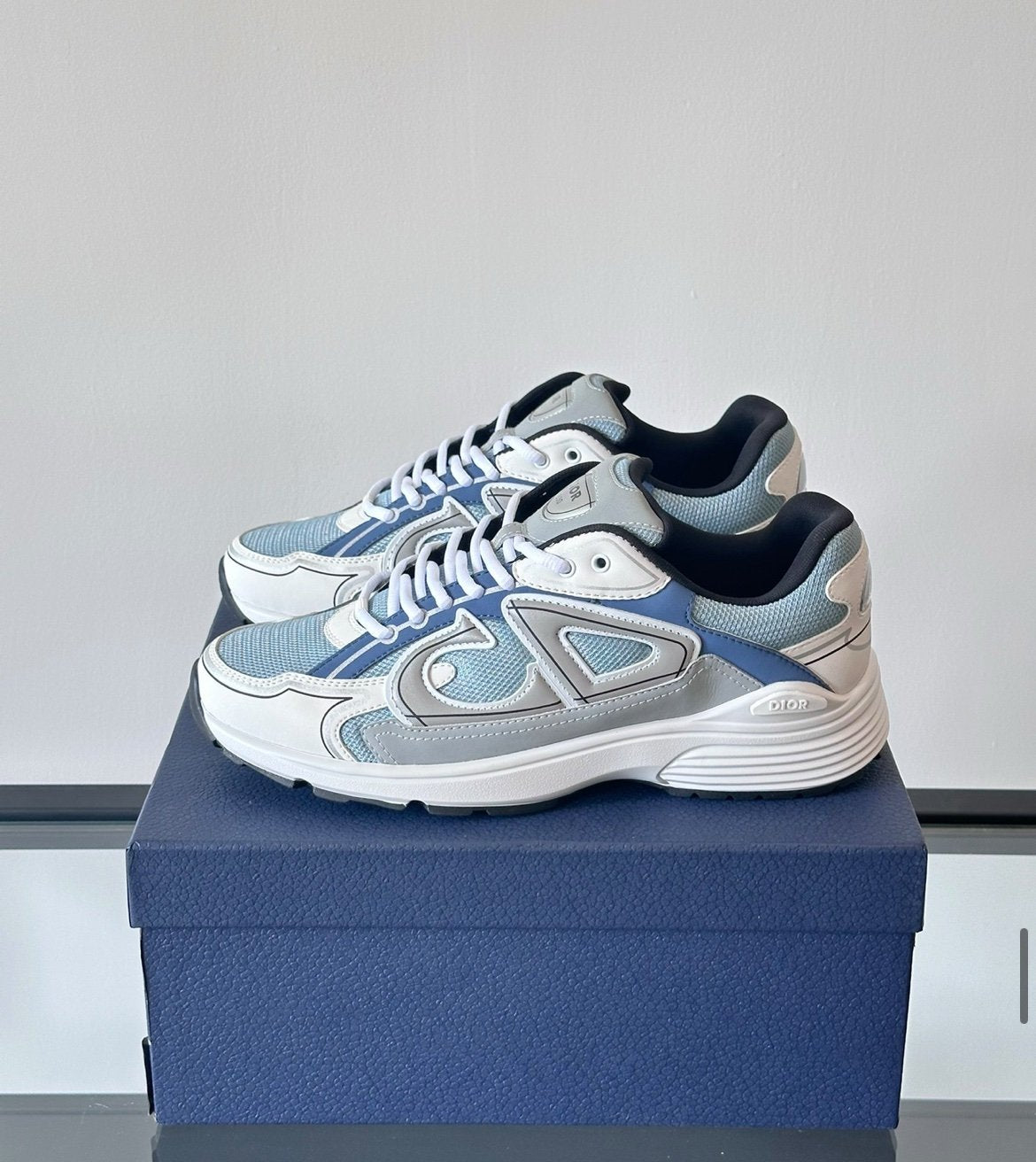 Dior B30 Reflective Blue Grey White