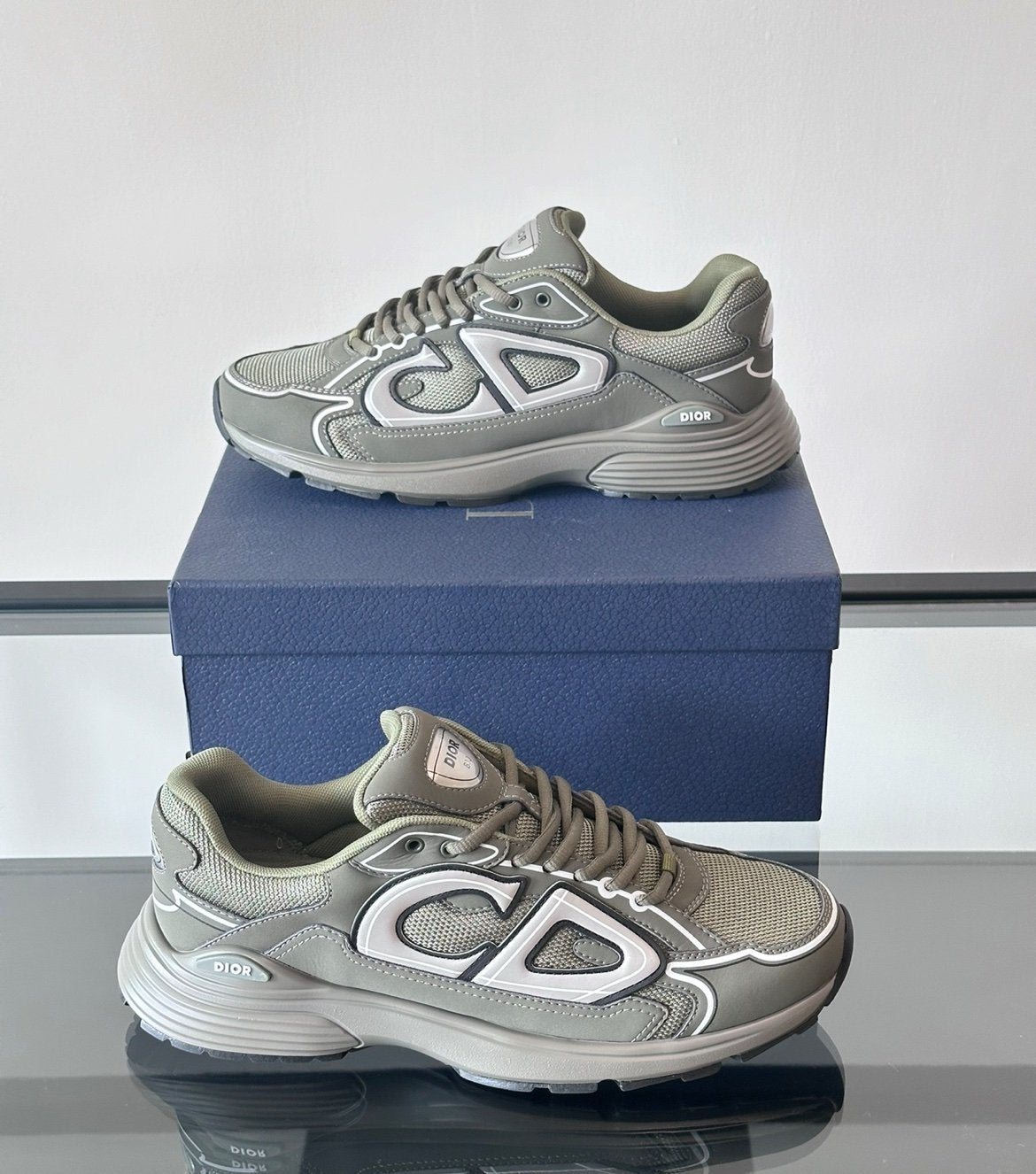 Dior B30 Reflective Olive Green