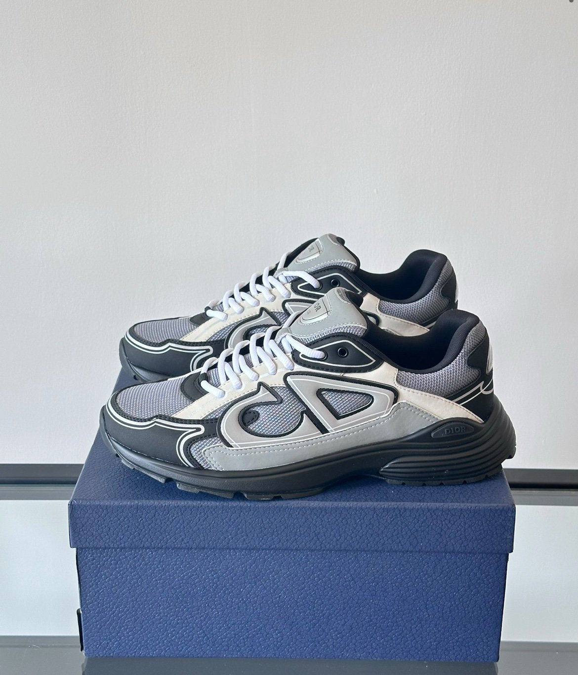 Dior B30 Reflective Dark Grey /Black Silver White