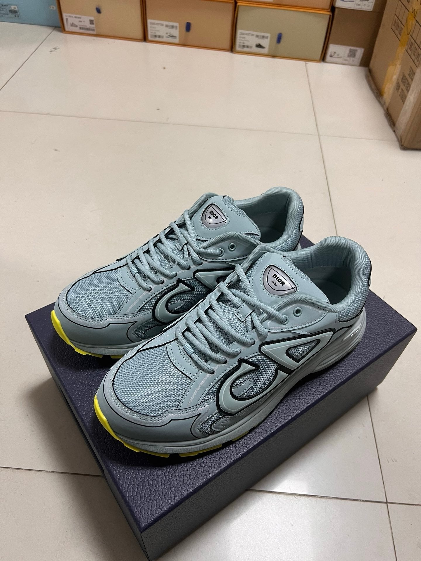 Dior B30 Reflective Blue Green