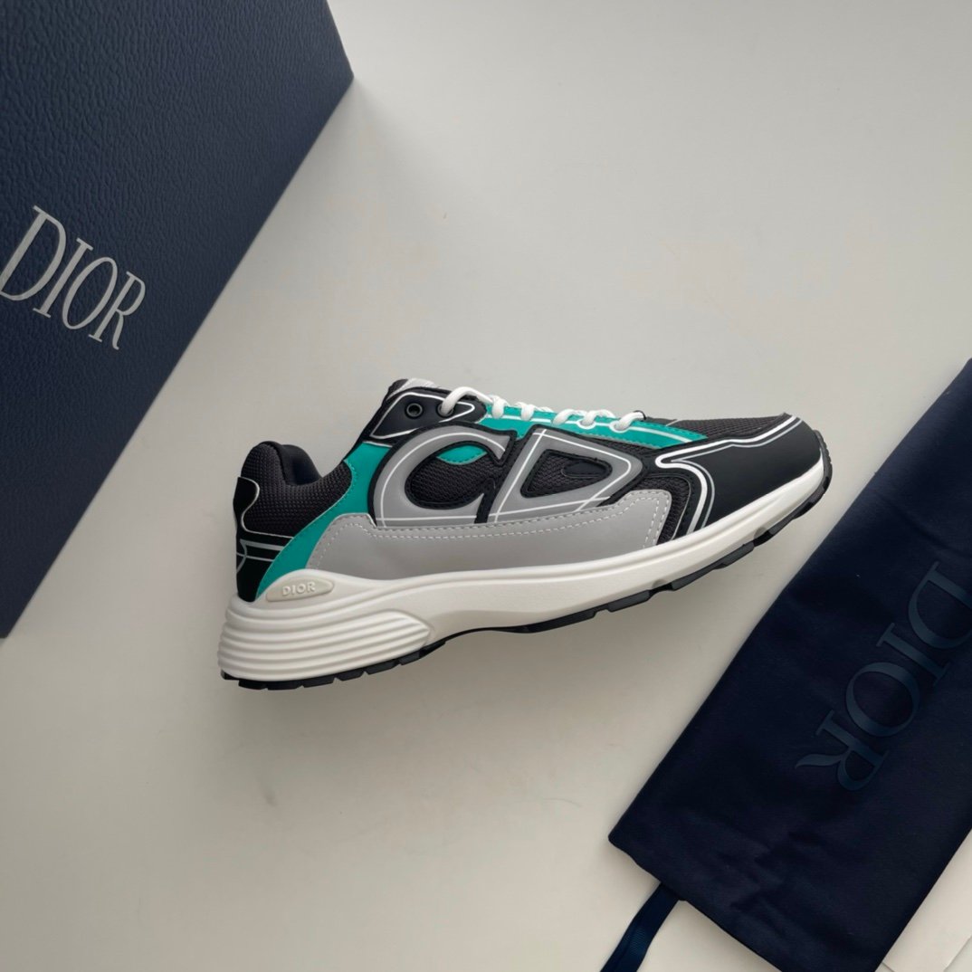 Dior B30 Reflective Black Green White
