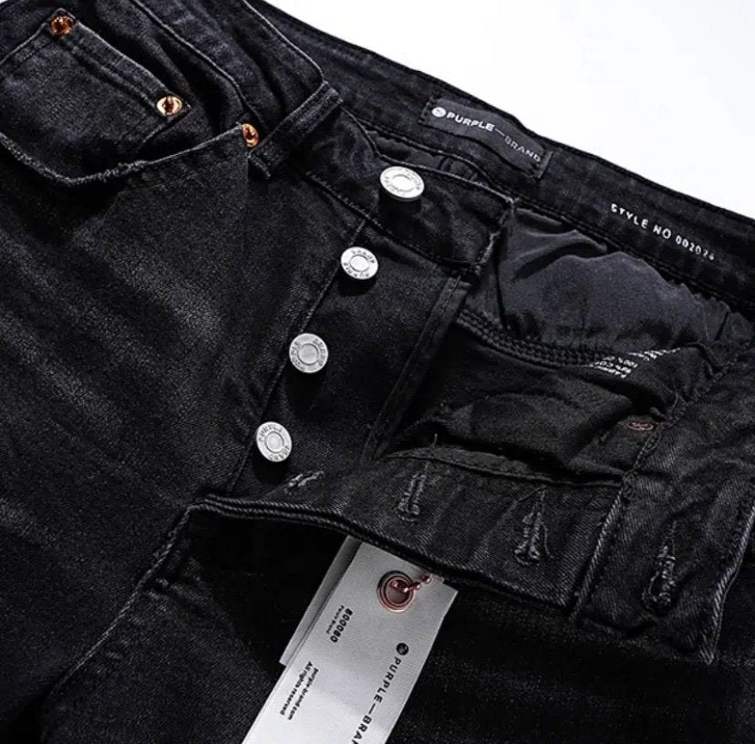 Amiri Logo Jeans Black Slim Fit